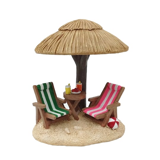 Mini Tiki Hut & Beach Chairs by Ashland®